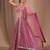 pink georgette embroidered traditional lehenga choli