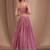 pink georgette embroidered traditional lehenga choli