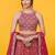 red georgette embroidered traditional lehenga choli