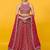 red georgette embroidered traditional lehenga choli