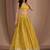 yellow georgette embroidered traditional lehenga choli
