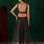 black georgette embroidered traditional lehenga choli