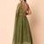 olive georgette embroidered traditional lehenga choli