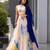multicolor organza printed traditional lehenga choli with free size upto 42