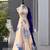 multicolor organza printed traditional lehenga choli with free size upto 42