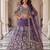 purple net embroidered traditional lehenga choli