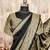black silk blend banarasi saree with unstitched blouse piece