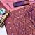 Wine purple silk blend saree with unstitched blouse piece
