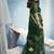 Green pure munga silk blend handloom saree and contrast weaving border with organza pallu