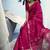 Ruby pure munga silk blend handloom saree and contrast weaving border with organza pallu