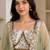 White crepe printed palazzo set