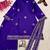 Purple crepe embroidered palazzo set