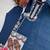 Navy blue rayon embroidered kurta set