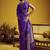 Wine pure satin handloom weaving silk blend festival wear saree