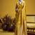 Gold pure satin handloom weaving silk blend festival wear saree