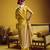 Gold pure satin handloom weaving silk blend festival wear saree