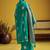 Turquoise pure satin handloom weaving silk blend festival wear saree