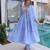 Blue chanderi embroidered kurta set