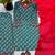 Teal crepe printed farshi salwar set
