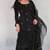 Black silk blend embroidered farshi salwar set