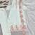 White silk blend embroidered kurta set