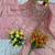 Peach silk blend embroidered sharara set