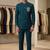 Turquoise color bids embroidery jodhpuri for men