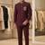 Wine color bids embroidery jodhpuri for men