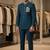 Turquoise color deer bids embroidery jodhpuri for men