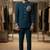 Turquoise color elephant bids embroidery jodhpuri for men