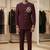 Wine color elephant bids embroidery jodhpuri for men