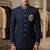 Navy blue color bids embroidery jodhpuri for men | premium designer bandhgala ethnic wear