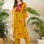 Women Animal Printed Empire Thread Work Pure Cotton Kurta with Trousers