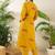 Women Animal Printed Empire Thread Work Pure Cotton Kurta with Trousers