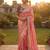 Pink Color embroidery And sequence work  Satin Saree