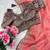 Pink Color embroidery And sequence work  Satin Saree