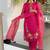 Women Floral Embroidered Regular Thread Work Kurta with Trousers & With Dupatta