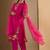 Women Floral Embroidered Regular Thread Work Kurta with Trousers & With Dupatta
