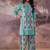 Ethnic Motifs Printed Notch Neck Pure Cotton Straight Kurta With Palazzos