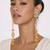 Gold Plated Long Chain Tassel Earrings for Women