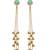 Gold Plated Long Chain Tassel Earrings for Women