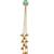 Gold Plated Long Chain Tassel Earrings for Women