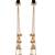 Gold Plated Long Chain Tassel Earrings for Women