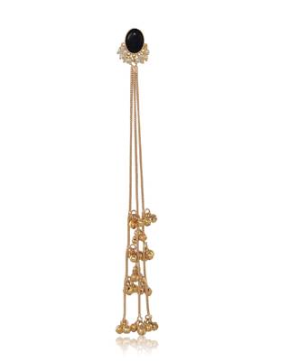 Gold Plated Long Chain Tassel Earrings for Women 4