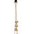 Gold Plated Long Chain Tassel Earrings for Women