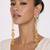 Gold Plated Long Chain Tassel Earrings for Women