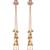 Gold Plated Long Chain Tassel Earrings for Women