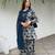 Neavy Blue Color Printed Work Cotton Salwar Suit