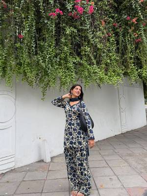 Neavy Blue Color Printed Work Cotton Salwar Suit 2