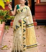 Woven Design Zari Tissue Designer Kasavu Saree